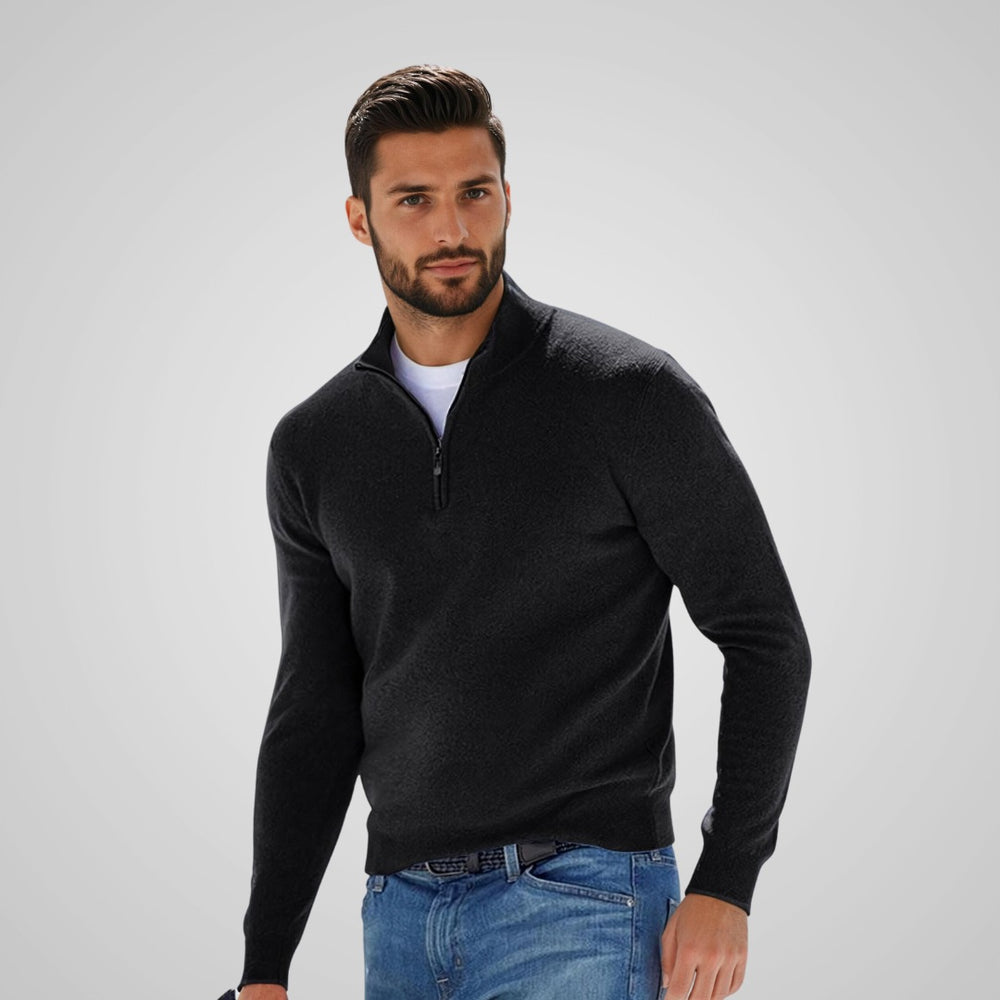 Bryce - Stylish Men's Sweater with Zip Closure