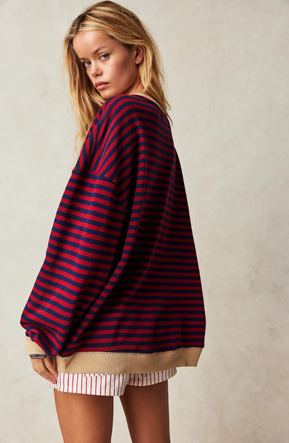 Roxanne - Striped Oversized Sweater