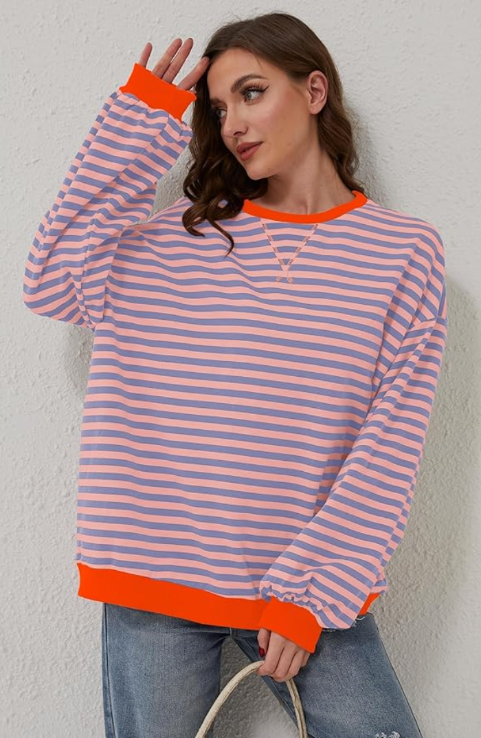 Roxanne - Striped Oversized Sweater