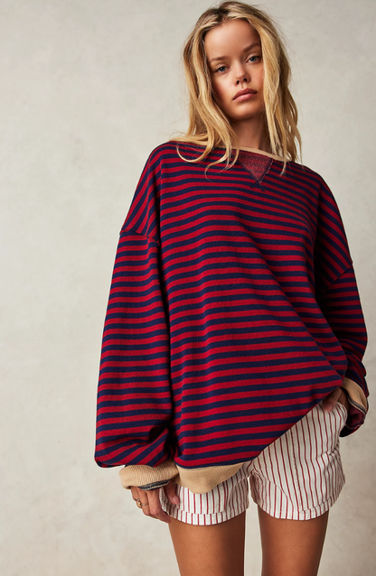 Roxanne - Striped Oversized Sweater