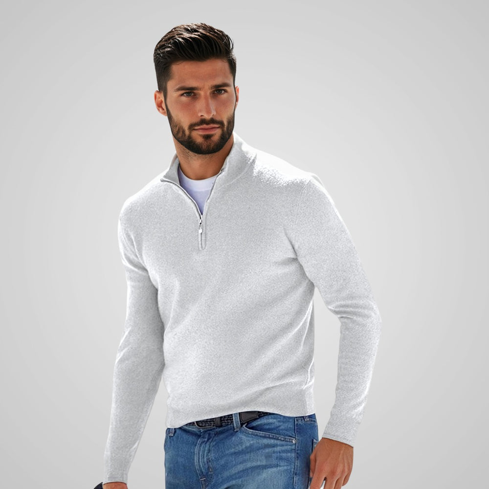 Bryce - Stylish Men's Sweater with Zip Closure