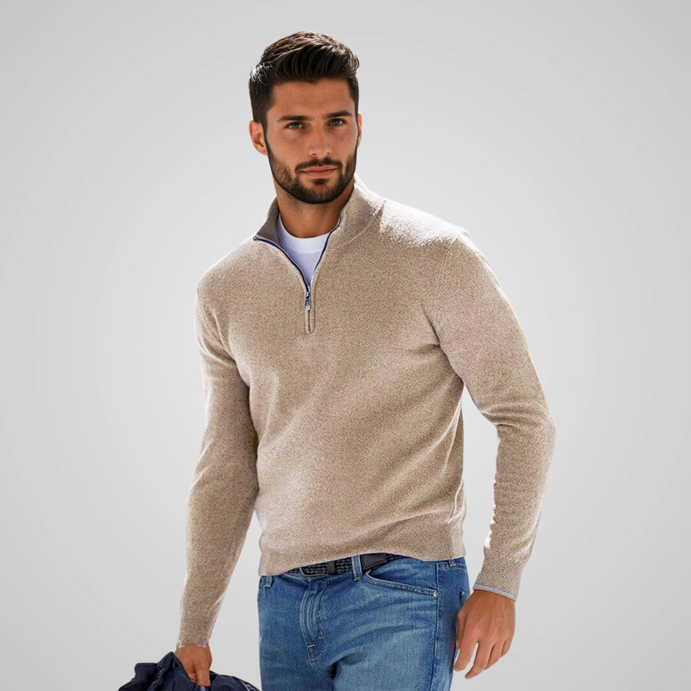 Bryce - Stylish Men's Sweater with Zip Closure