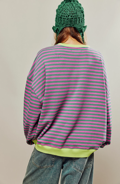 Roxanne - Striped Oversized Sweater