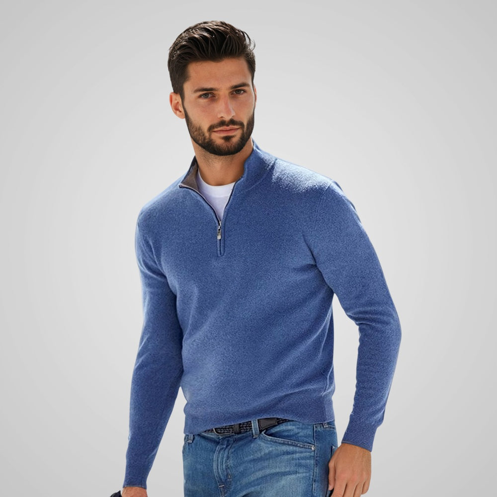 Bryce - Stylish Men's Sweater with Zip Closure