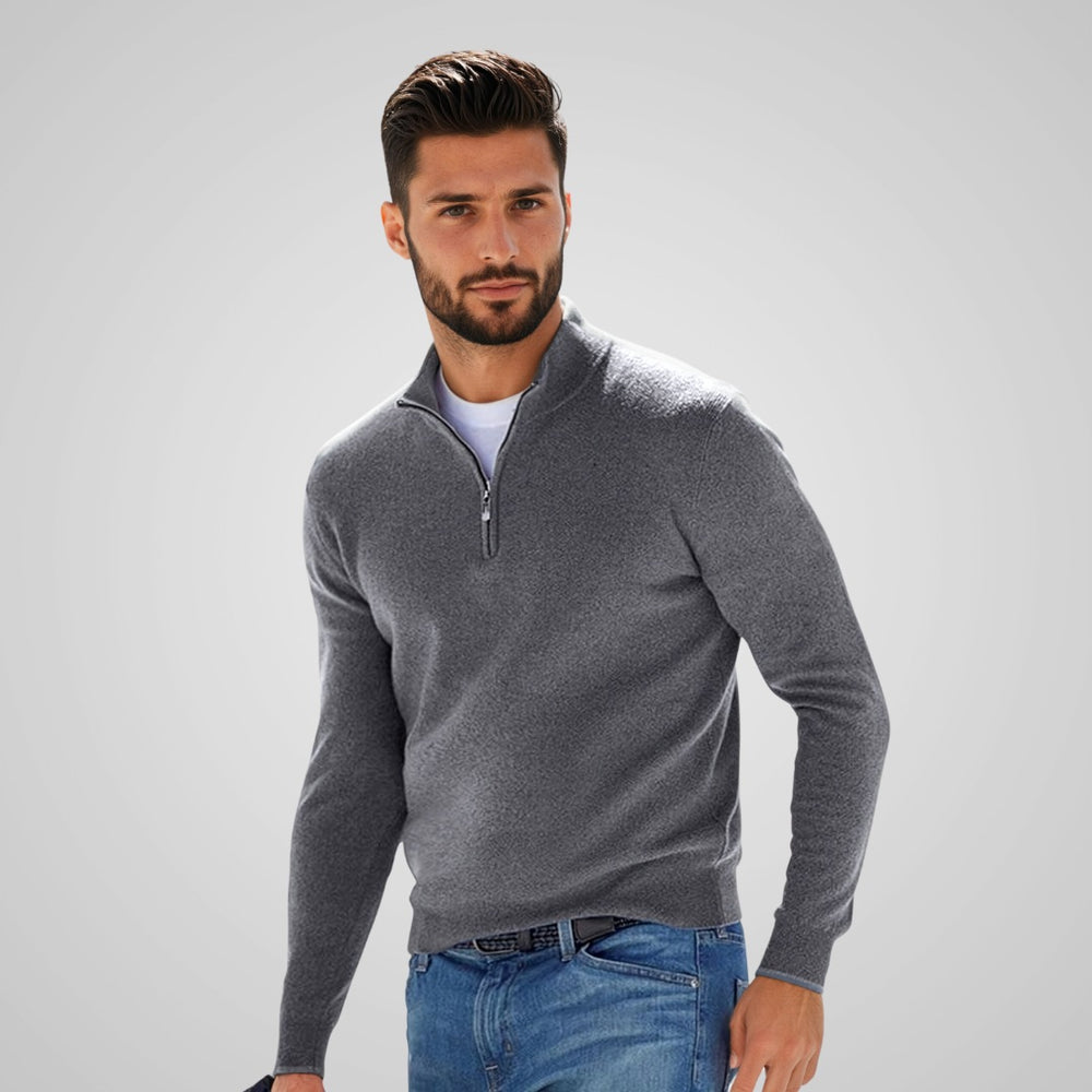 Bryce - Stylish Men's Sweater with Zip Closure