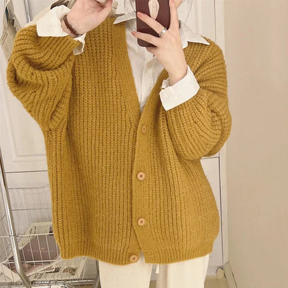 Sweetzel - Chic and Cozy Oversized Knit Cardigan