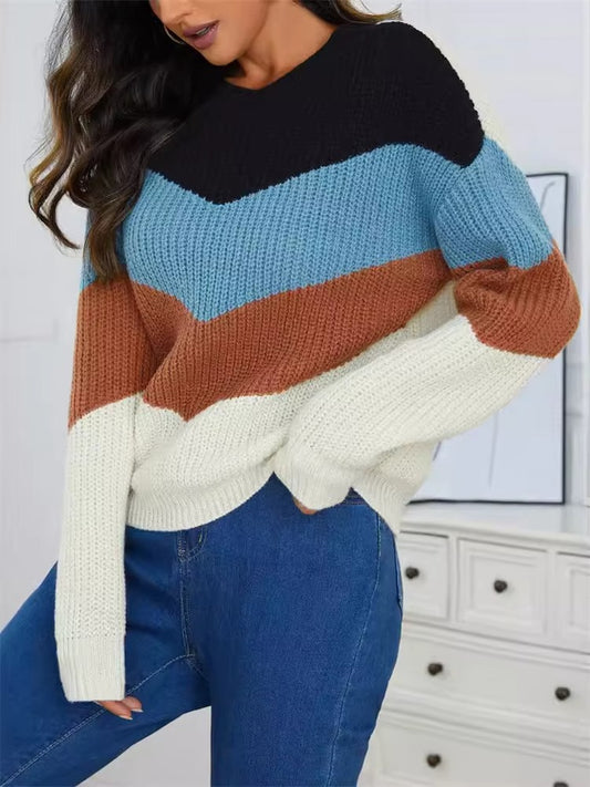 Maddie - Chic knitted striped Pullover