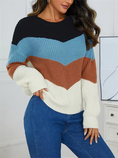 Maddie - Chic knitted striped Pullover