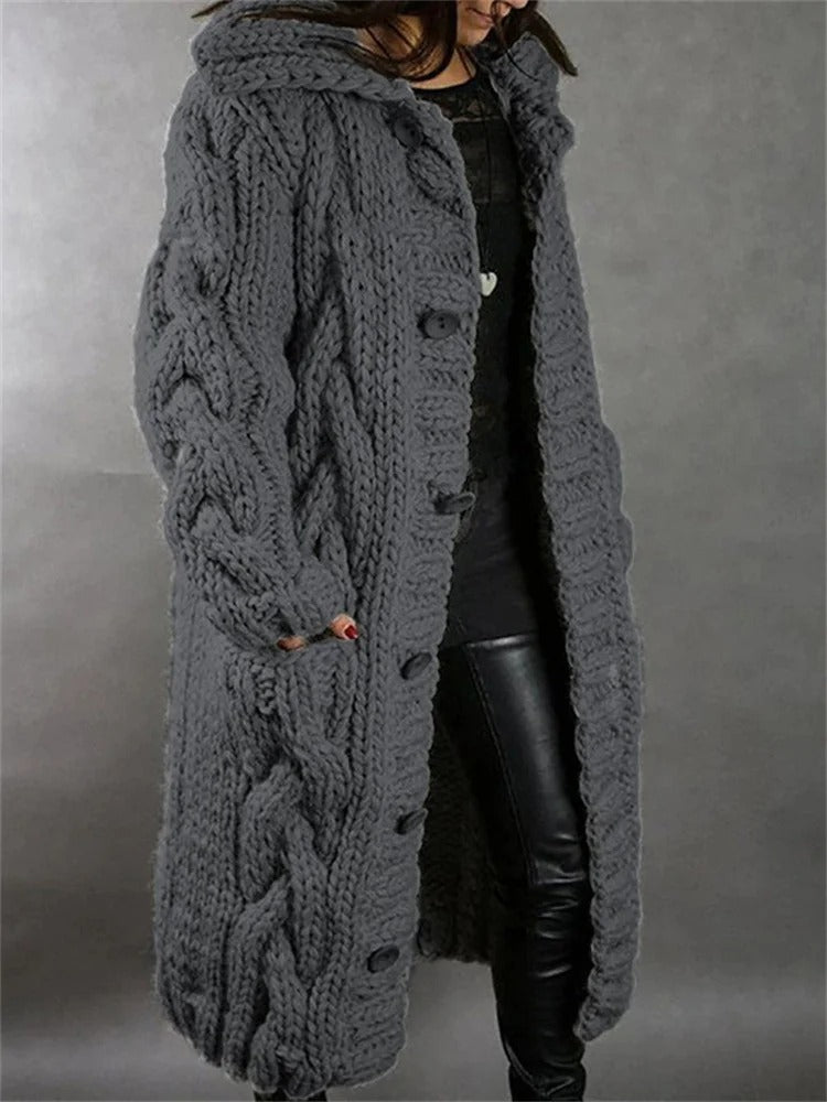 Queenie - Warm oversized cardigan