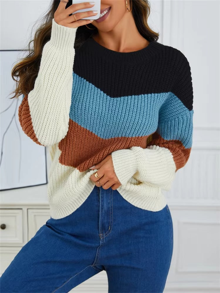 Maddie - Chic knitted striped Pullover