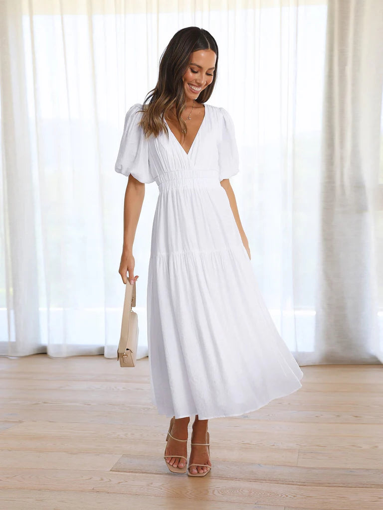 Jada - Dress with Puff Sleeves