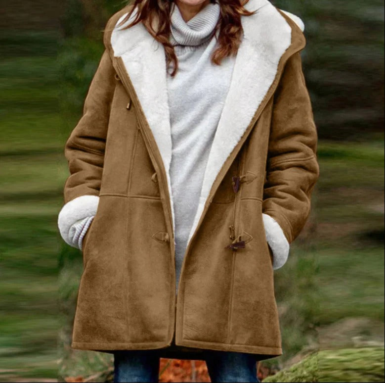 Lolita - Elegant warm winter coat with fleece