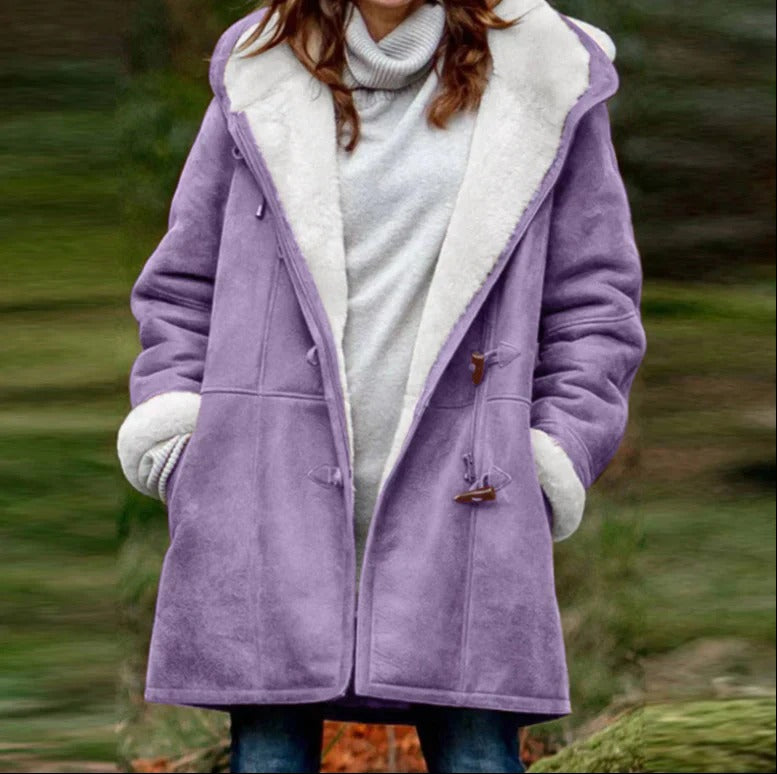 Lolita - Elegant warm winter coat with fleece