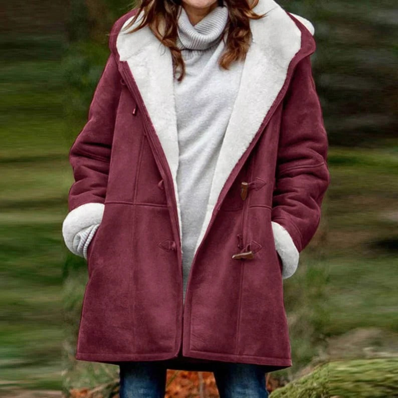 Lolita - Elegant warm winter coat with fleece