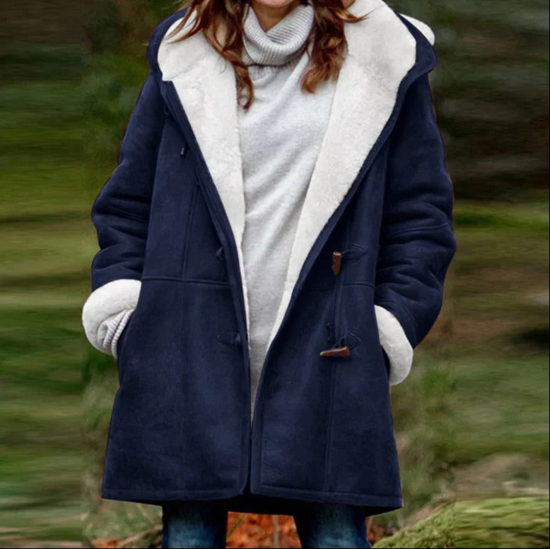 Lolita - Elegant warm winter coat with fleece