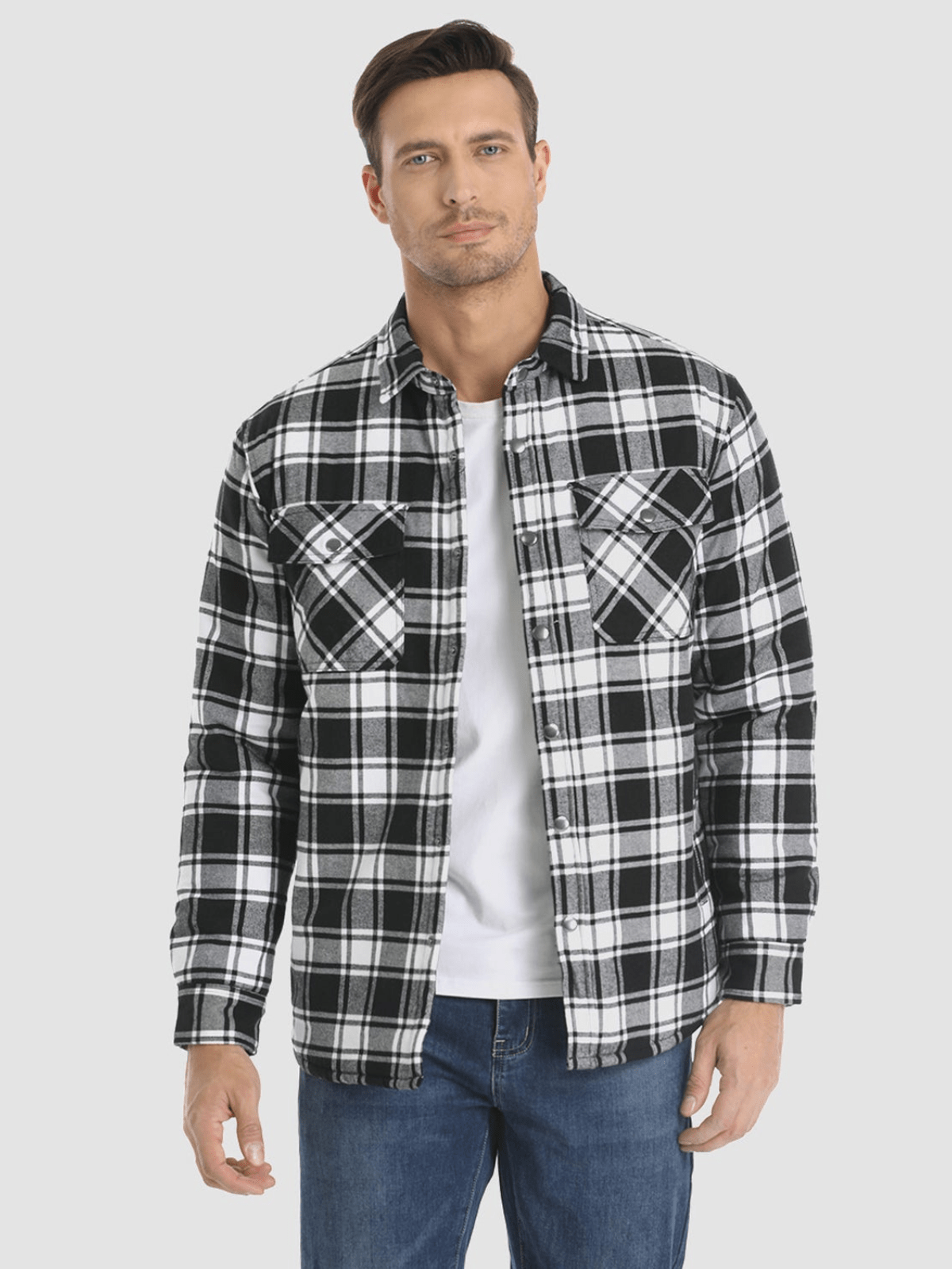 Ethan - Striped Flannel Jacket