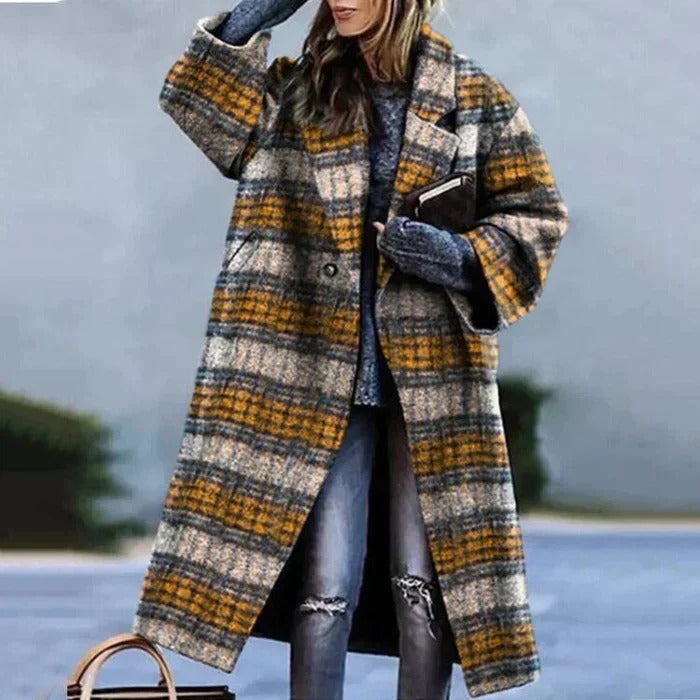 stylish winter coat, perfect for cold days and elegant outings.