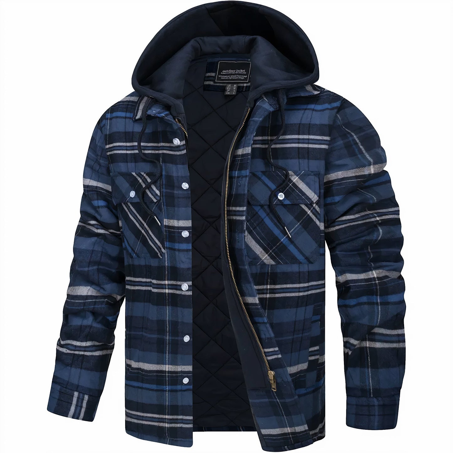 Gabriel - Checkered Jacket with Zip